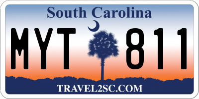 SC license plate MYT811