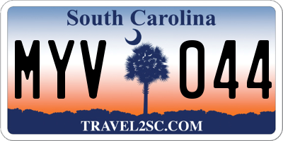 SC license plate MYV044