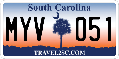 SC license plate MYV051