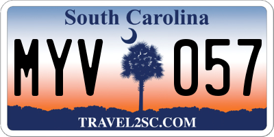 SC license plate MYV057