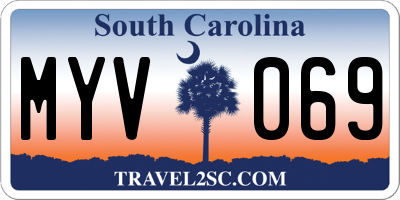 SC license plate MYV069