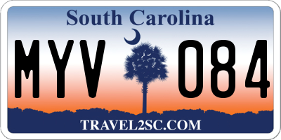 SC license plate MYV084