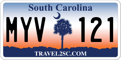 SC license plate MYV121
