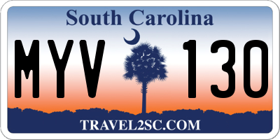 SC license plate MYV130