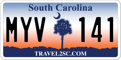 SC license plate MYV141