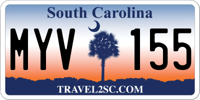 SC license plate MYV155
