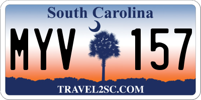 SC license plate MYV157