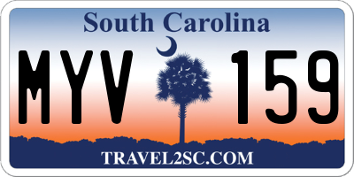 SC license plate MYV159