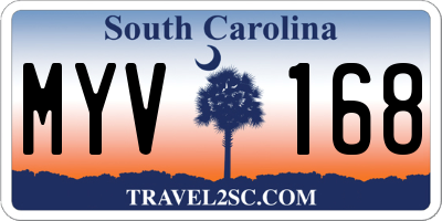 SC license plate MYV168