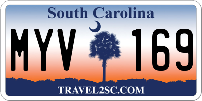 SC license plate MYV169