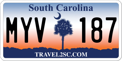 SC license plate MYV187