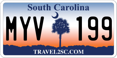 SC license plate MYV199