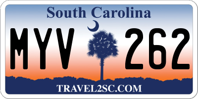 SC license plate MYV262