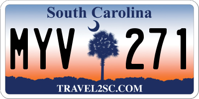SC license plate MYV271
