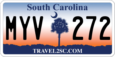 SC license plate MYV272