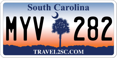 SC license plate MYV282