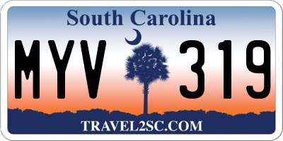 SC license plate MYV319