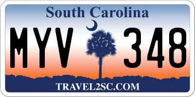 SC license plate MYV348