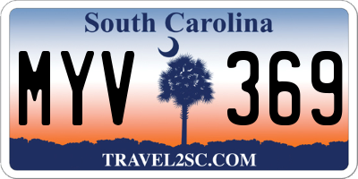 SC license plate MYV369