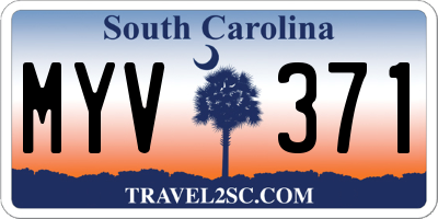 SC license plate MYV371
