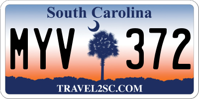 SC license plate MYV372