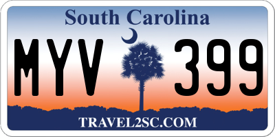SC license plate MYV399
