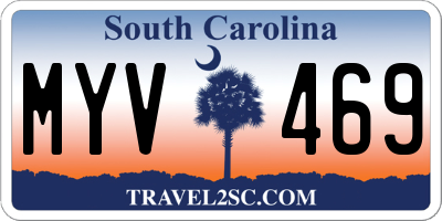 SC license plate MYV469