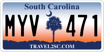 SC license plate MYV471