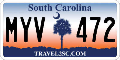 SC license plate MYV472