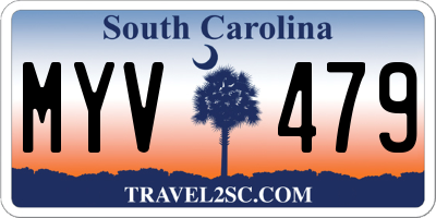 SC license plate MYV479