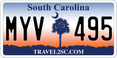 SC license plate MYV495