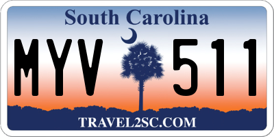 SC license plate MYV511