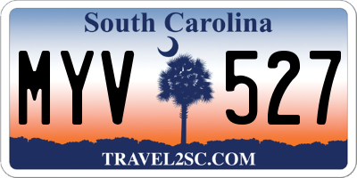 SC license plate MYV527