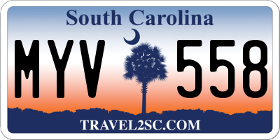 SC license plate MYV558