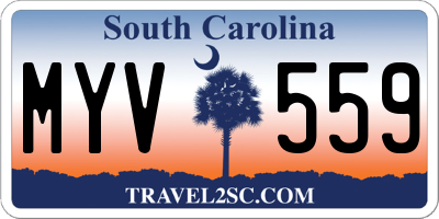 SC license plate MYV559