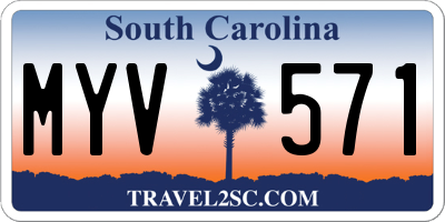 SC license plate MYV571