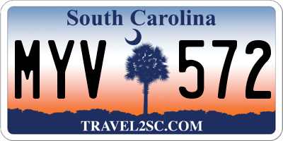 SC license plate MYV572