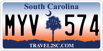 SC license plate MYV574