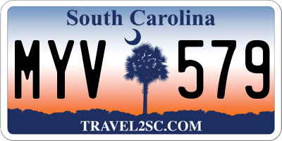 SC license plate MYV579