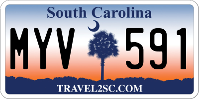 SC license plate MYV591