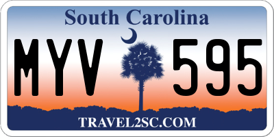 SC license plate MYV595