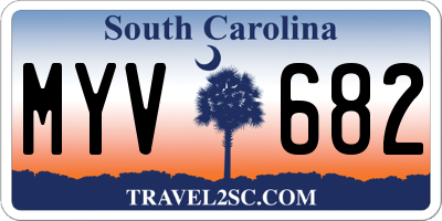 SC license plate MYV682