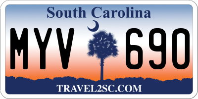 SC license plate MYV690