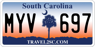 SC license plate MYV697