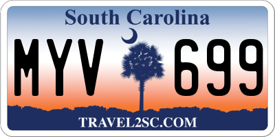 SC license plate MYV699
