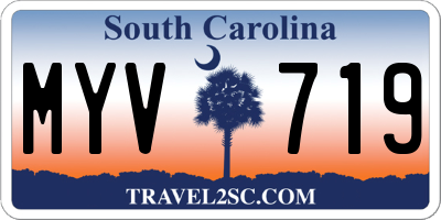 SC license plate MYV719