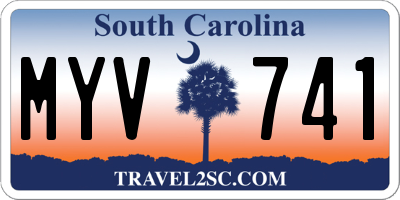 SC license plate MYV741