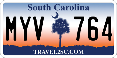 SC license plate MYV764