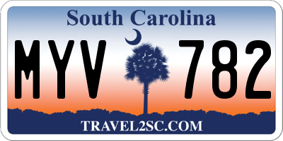 SC license plate MYV782