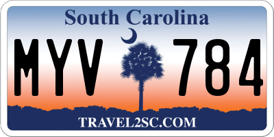SC license plate MYV784